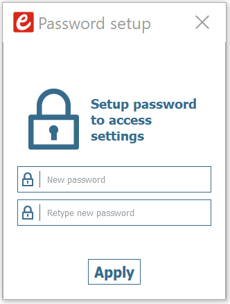 Lock and unlock items with a password